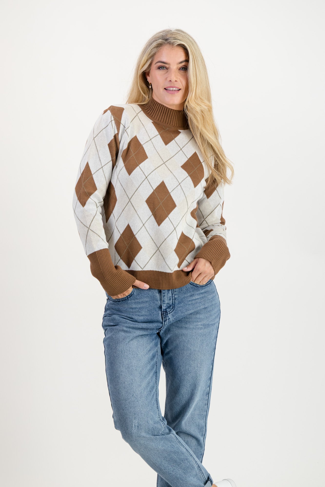 Thyme Cotton Mock-Neck Knit