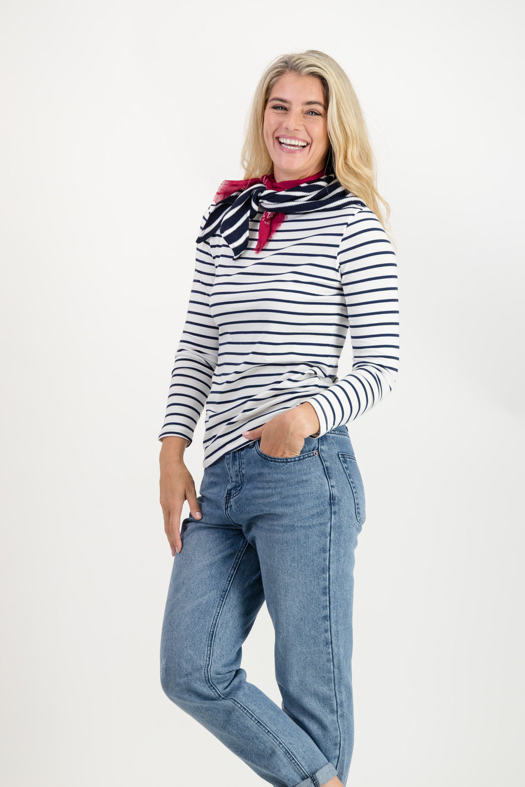 Elana Cotton Boatneck T-Shirt