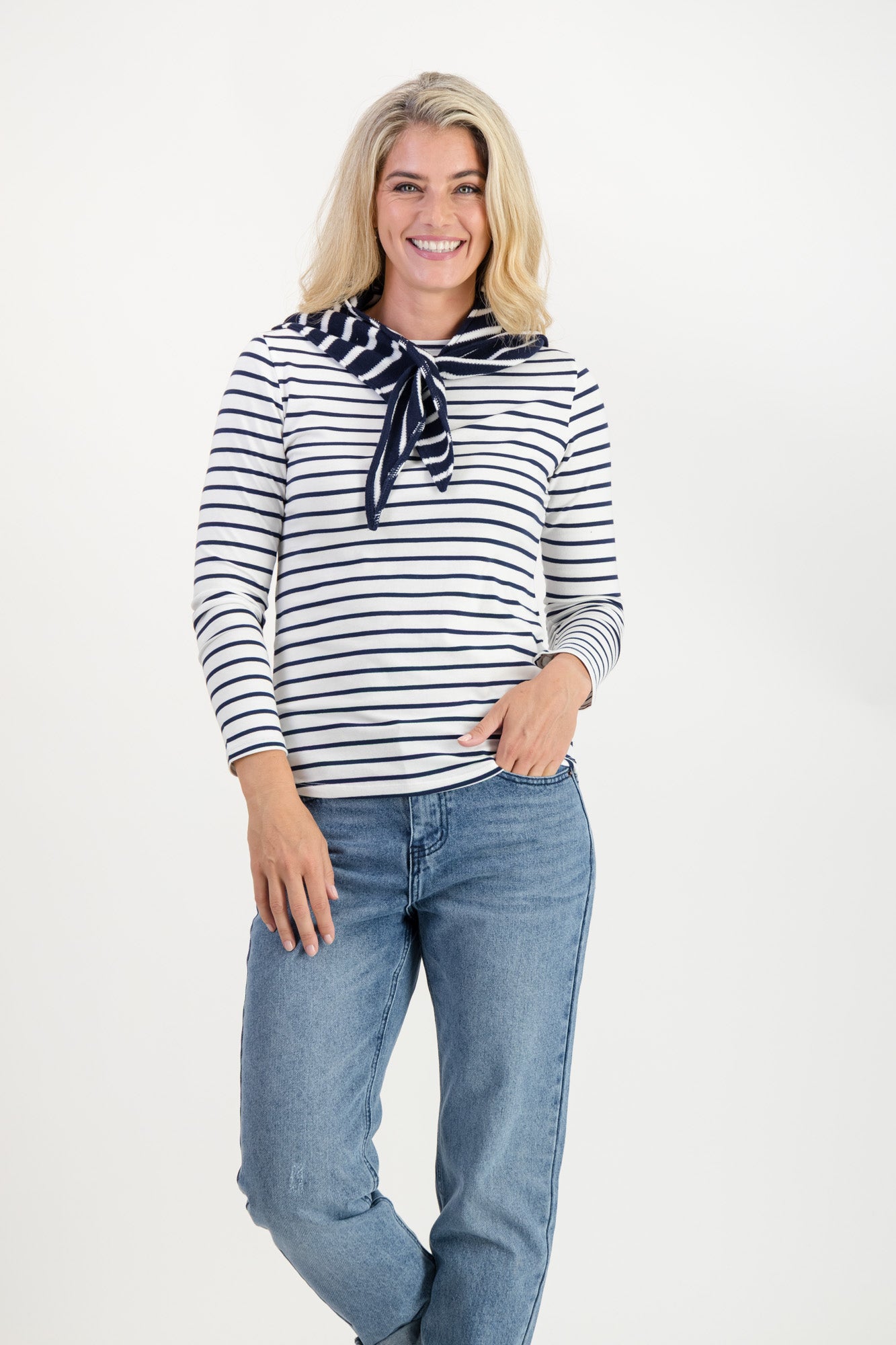 Elana Cotton Boatneck T-Shirt