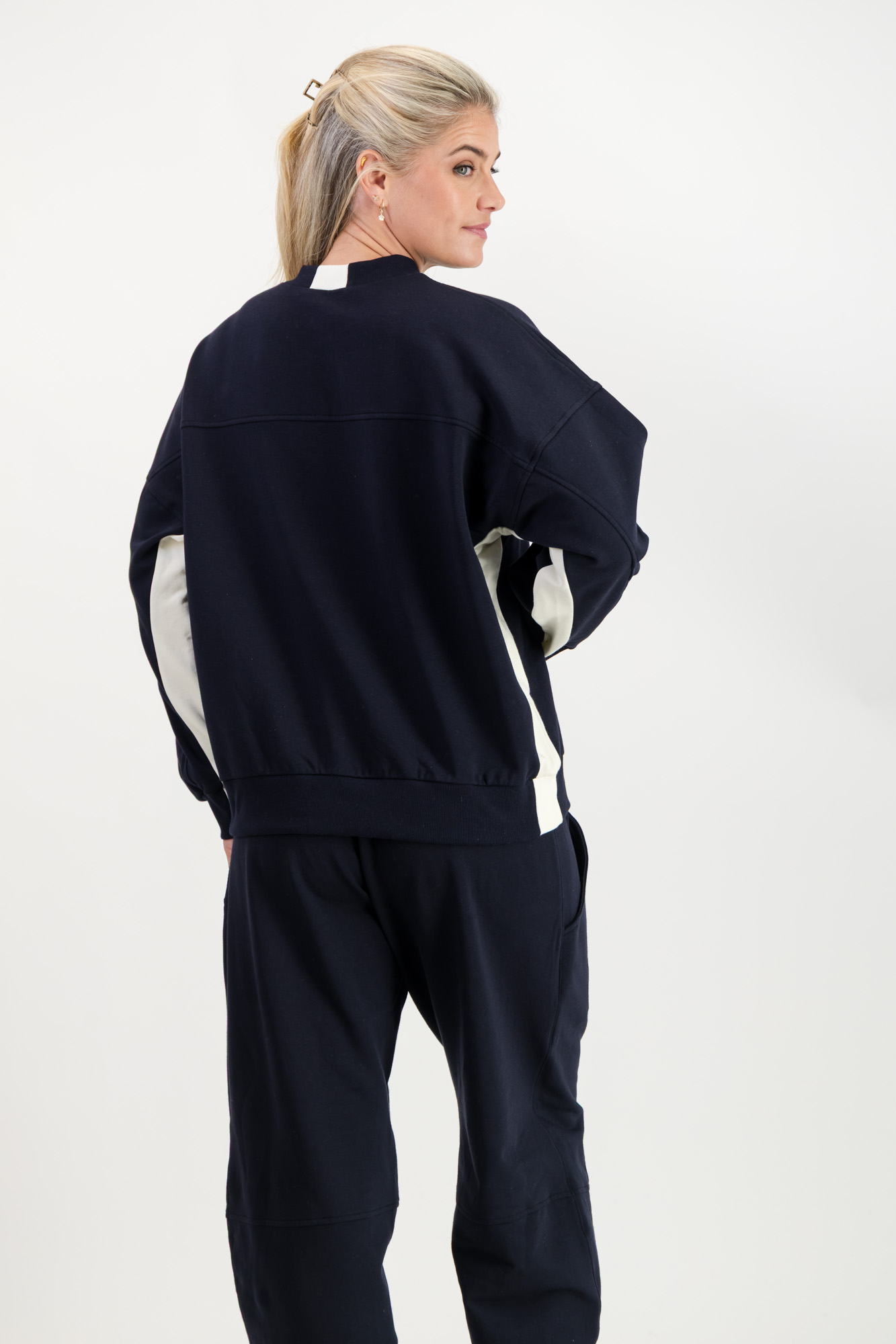 Ali Modal Fleece Crew-Neck Sweatshirt