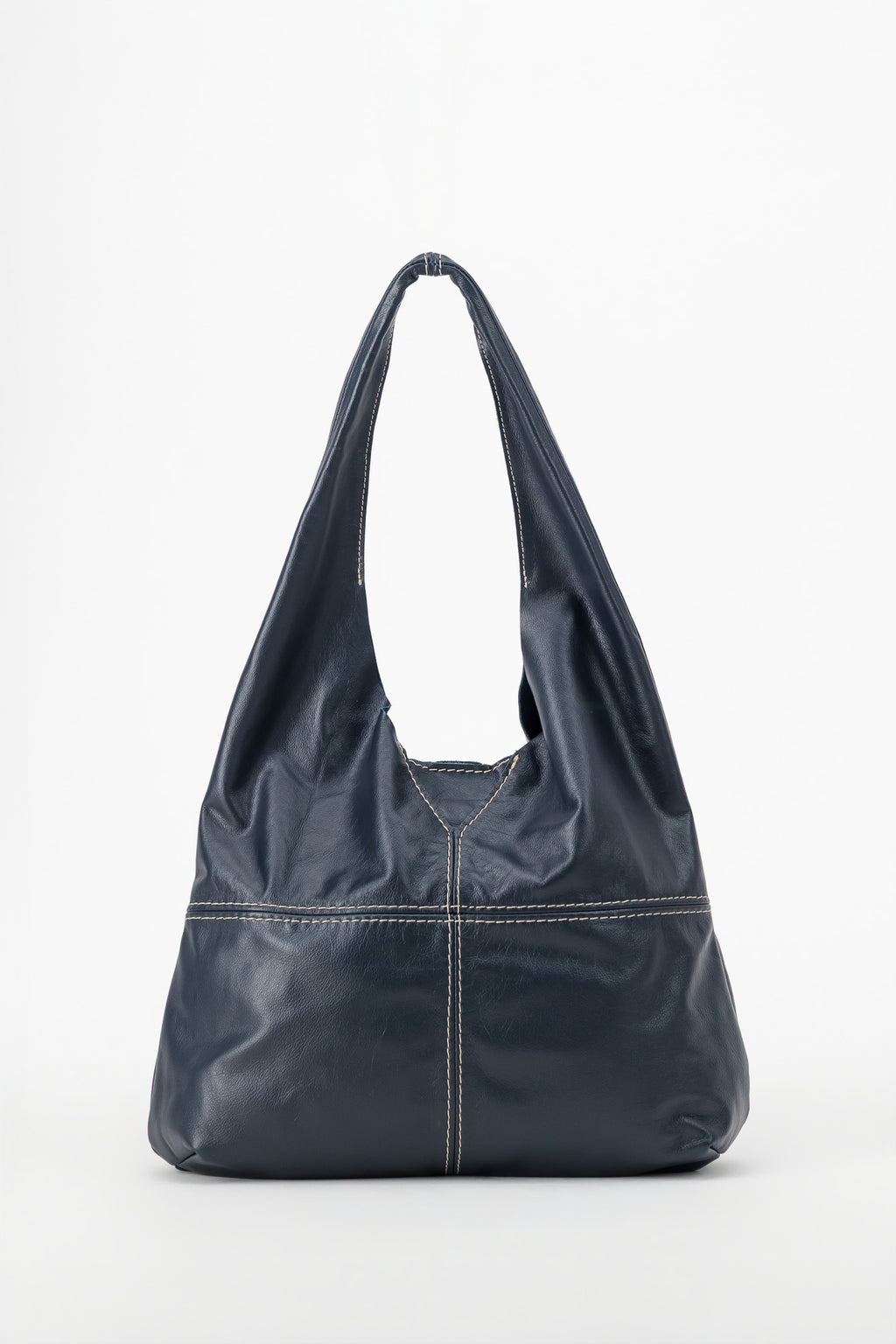 Simple Leather Slouchy Bag