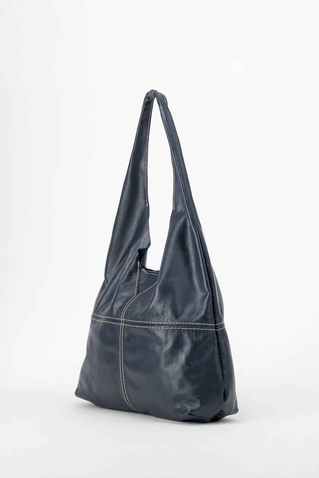 Simple Leather Slouchy Bag
