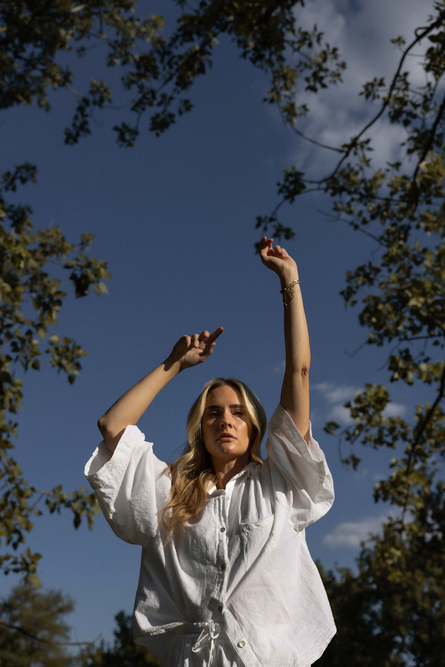 Misha Cotton Wide Sleeve Shirt