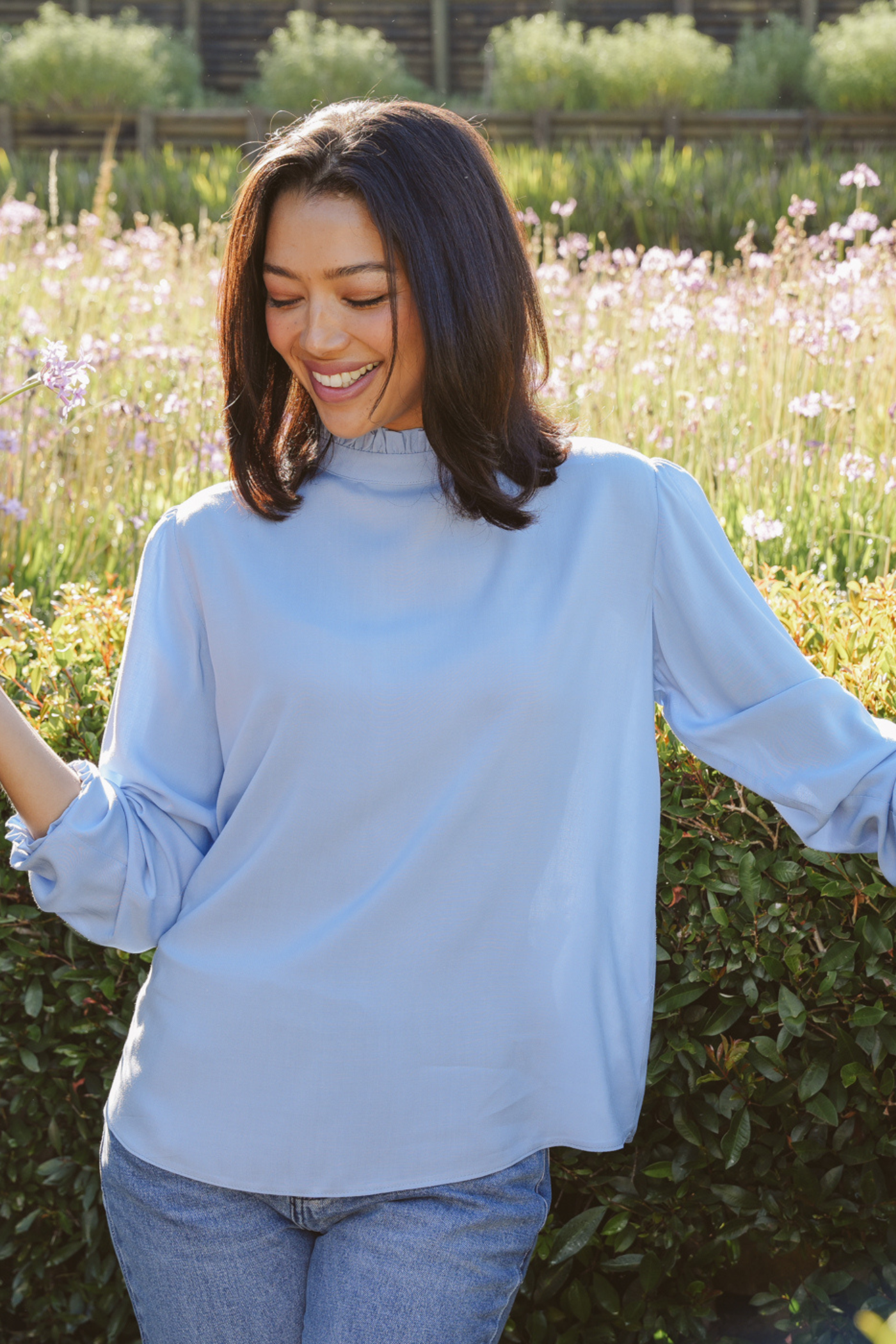 Betty Rayon Frilly Top