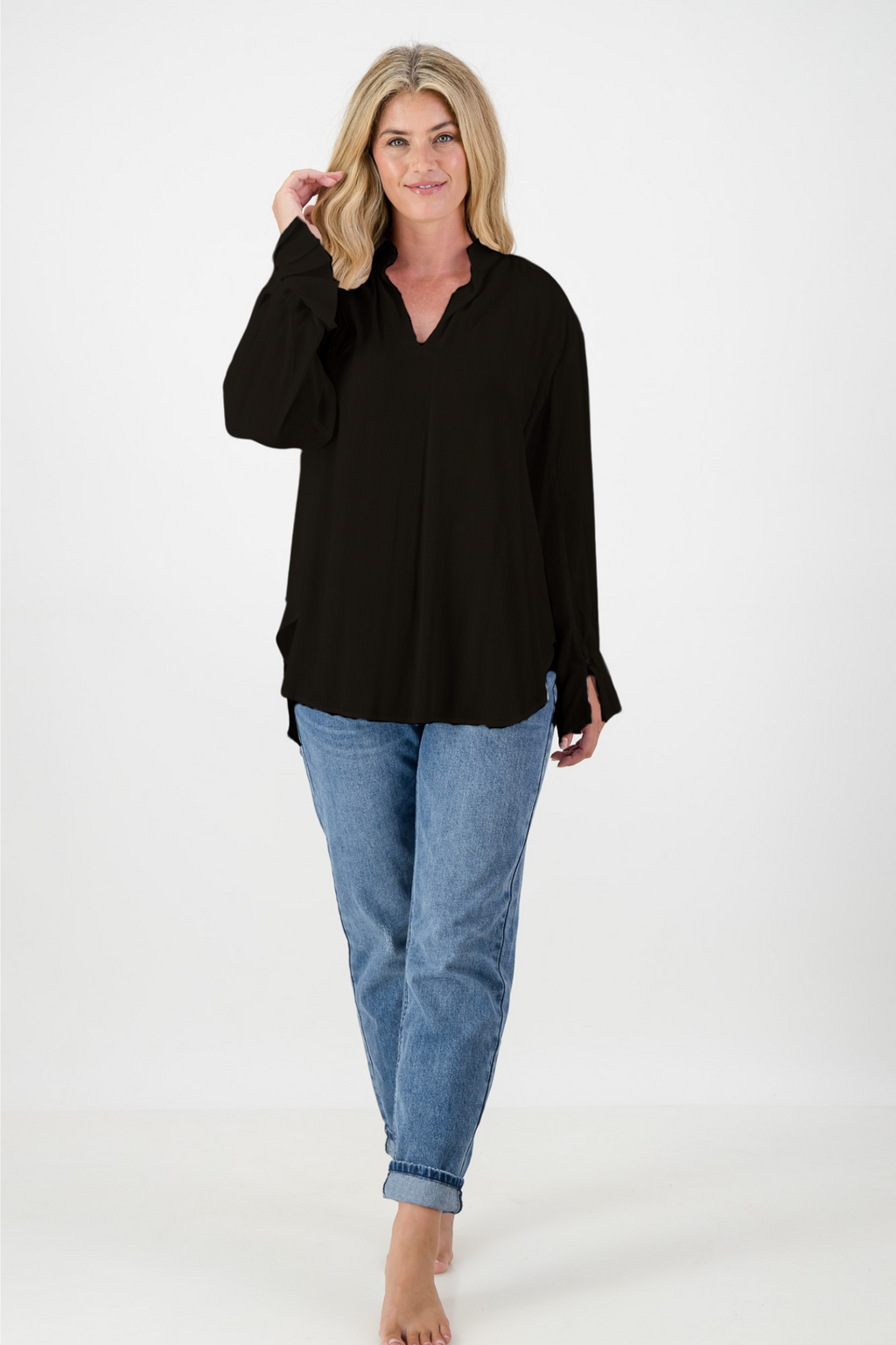 Mira Rayon Boho Blouse