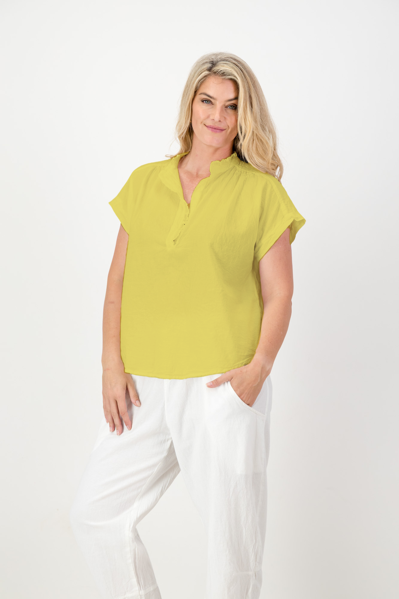 Coralie Cotton Frilly Top