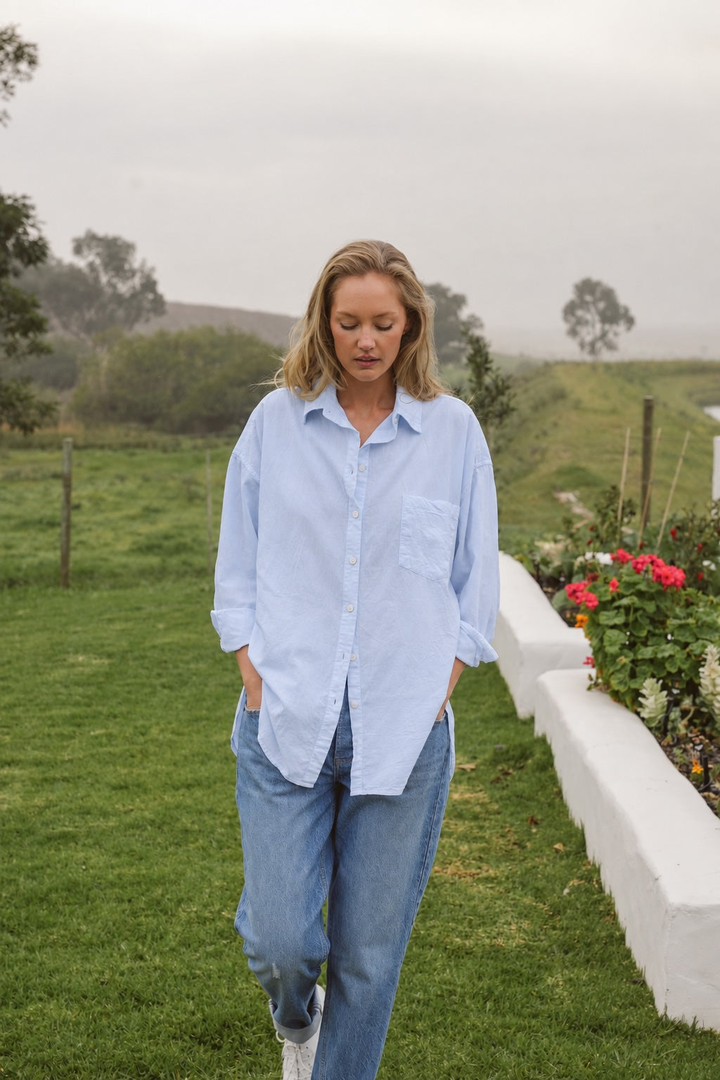 Sadie Cotton Boyfriend Shirt