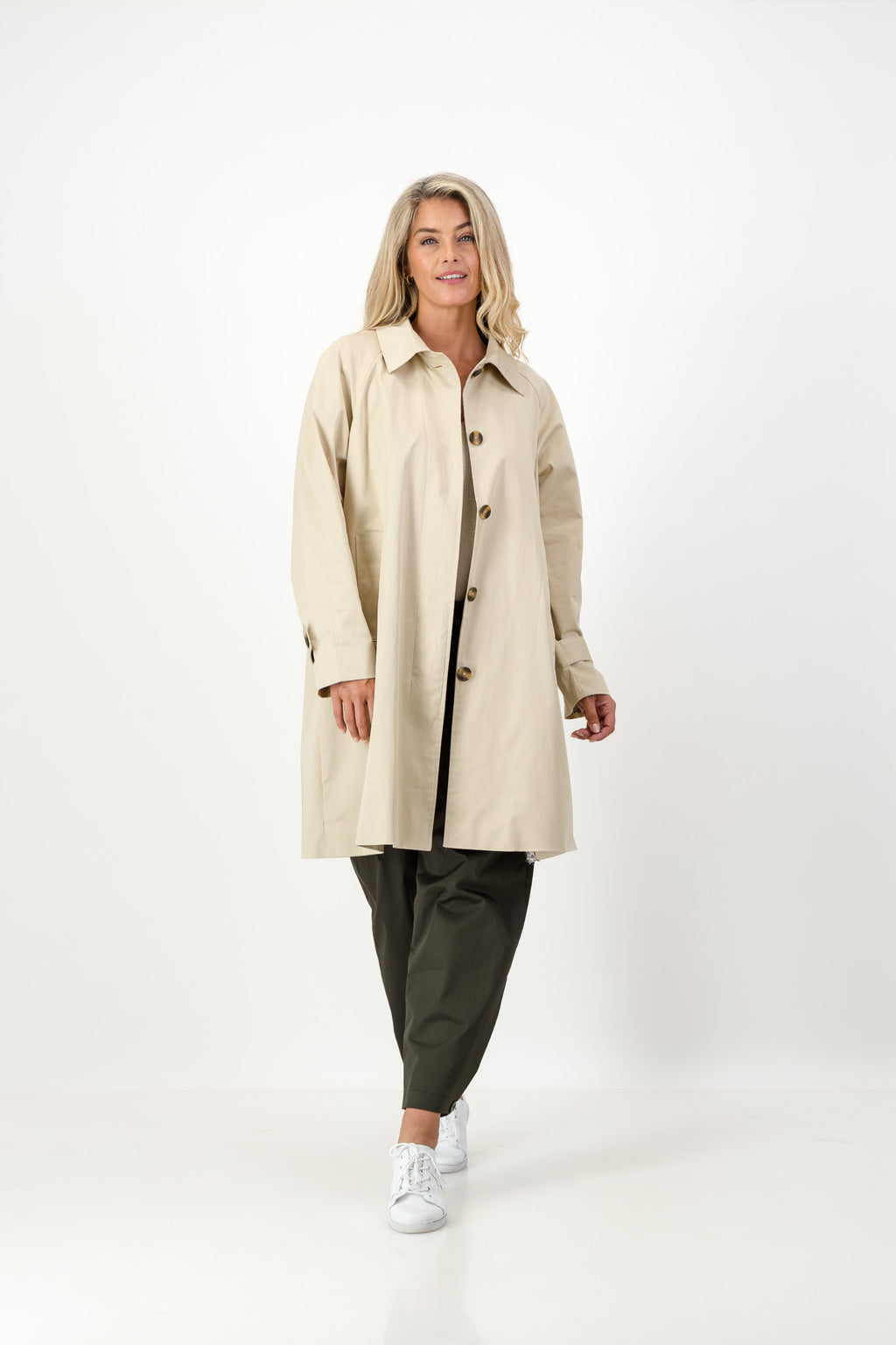 Carla Cotton Twill Coat