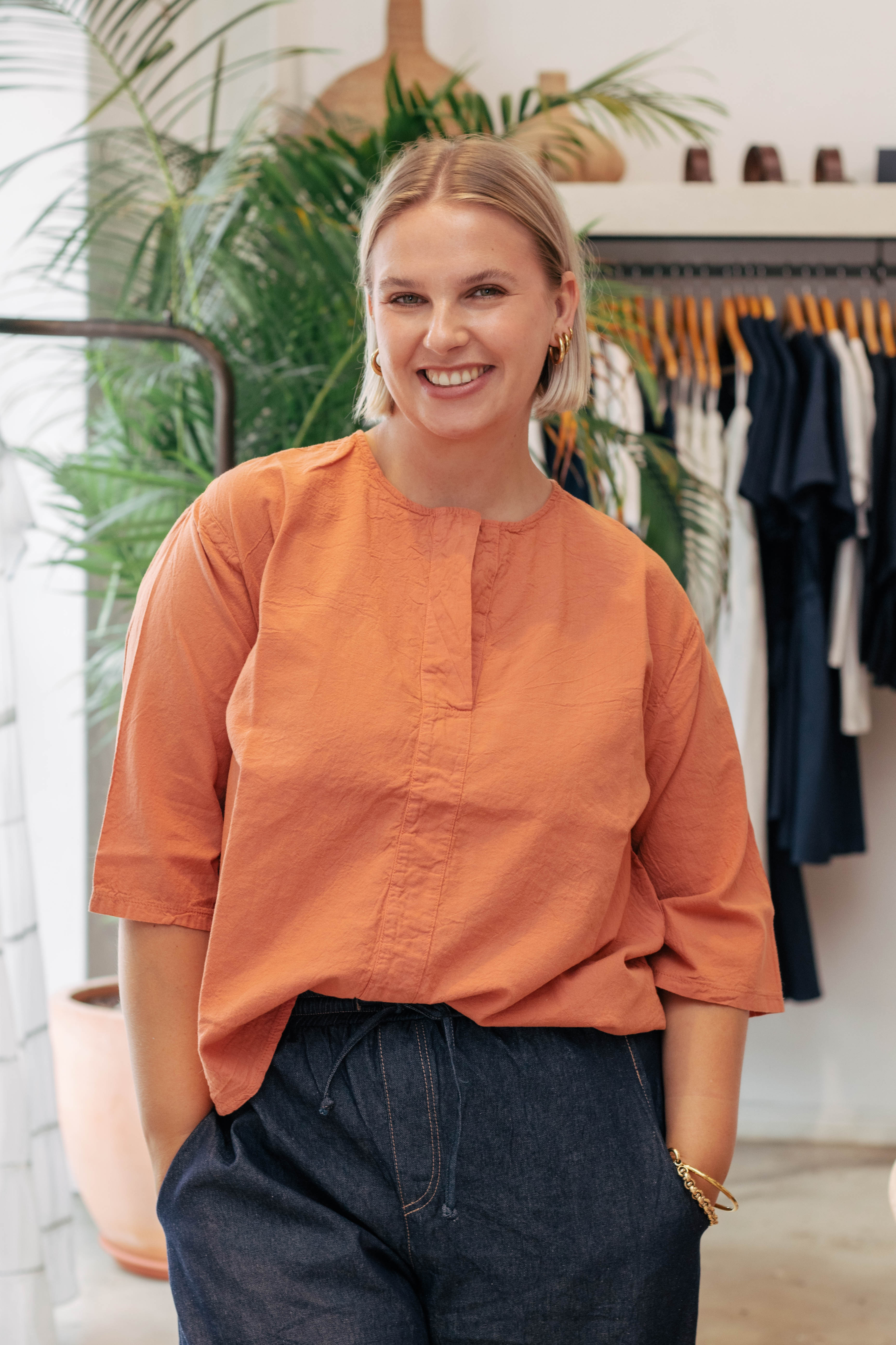 Sada Cotton Boxy Top