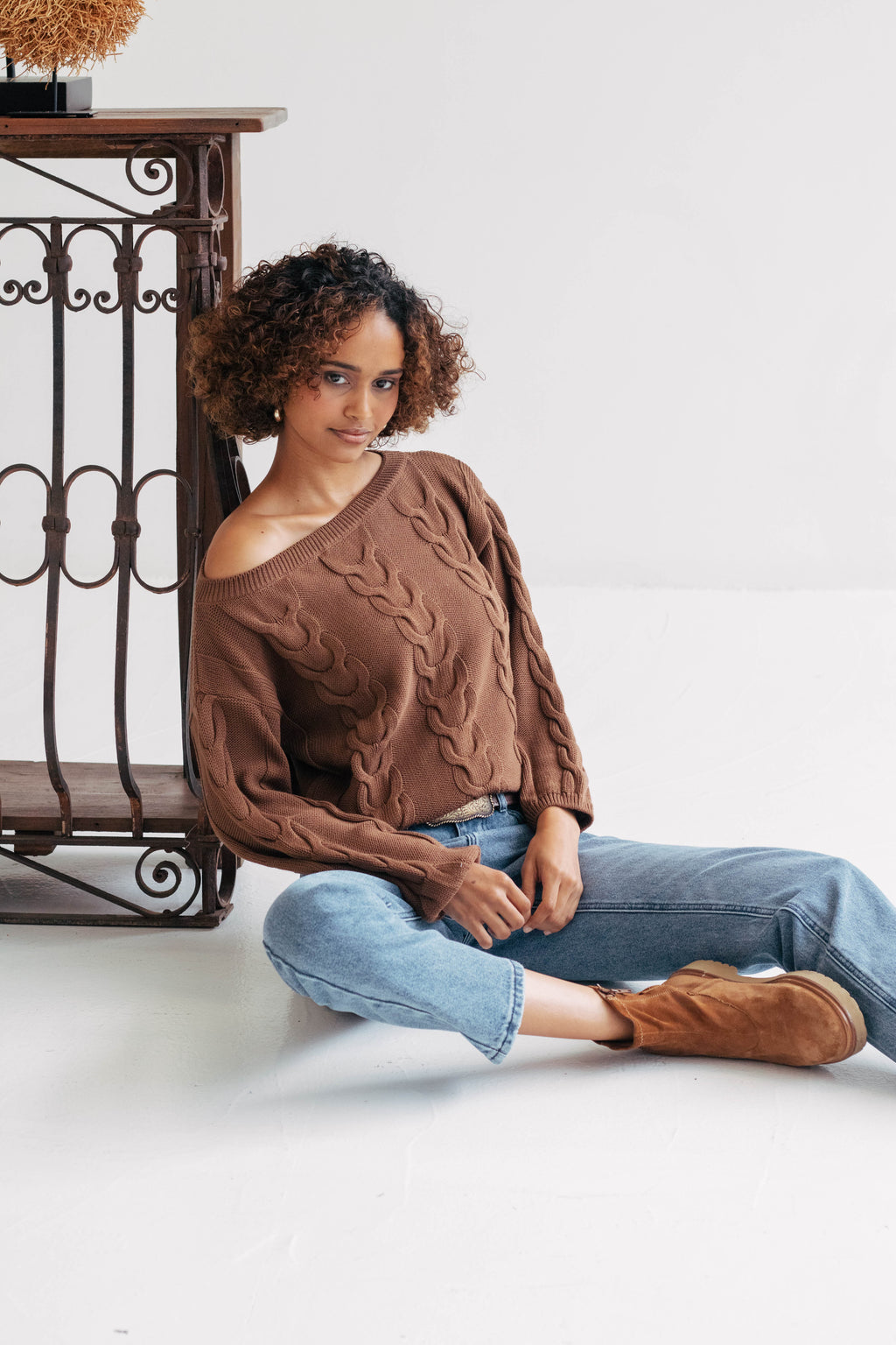 Avery Cotton Cable Knit