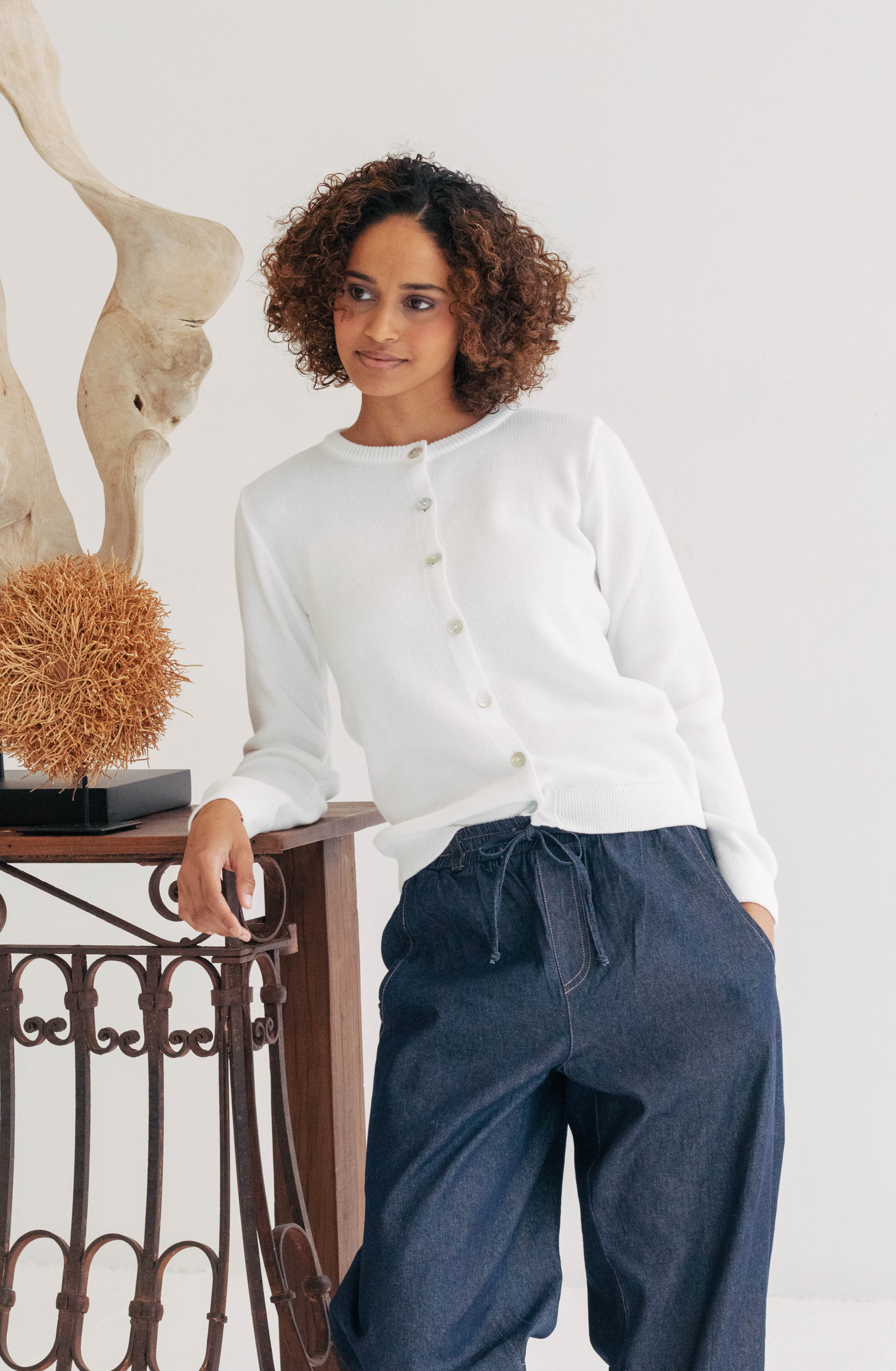 Gianna Cotton Fishermans Cardi