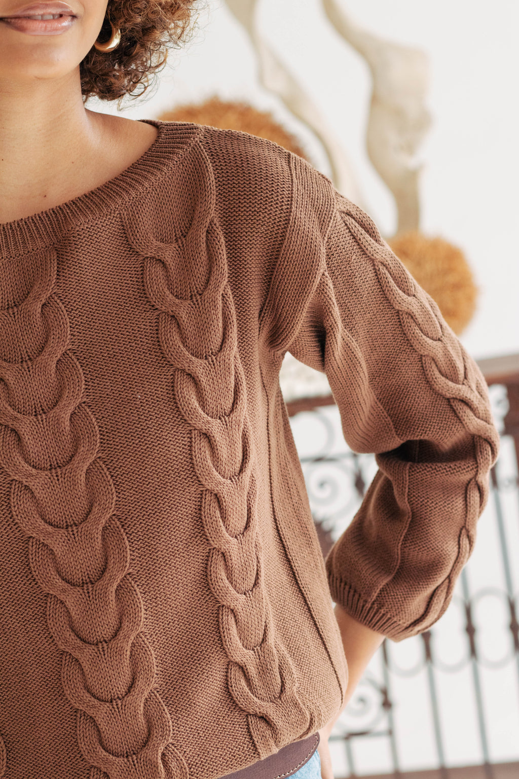 Avery Cotton Cable Knit