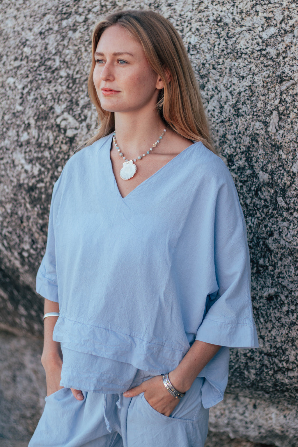 Bee Cotton Tiered Top