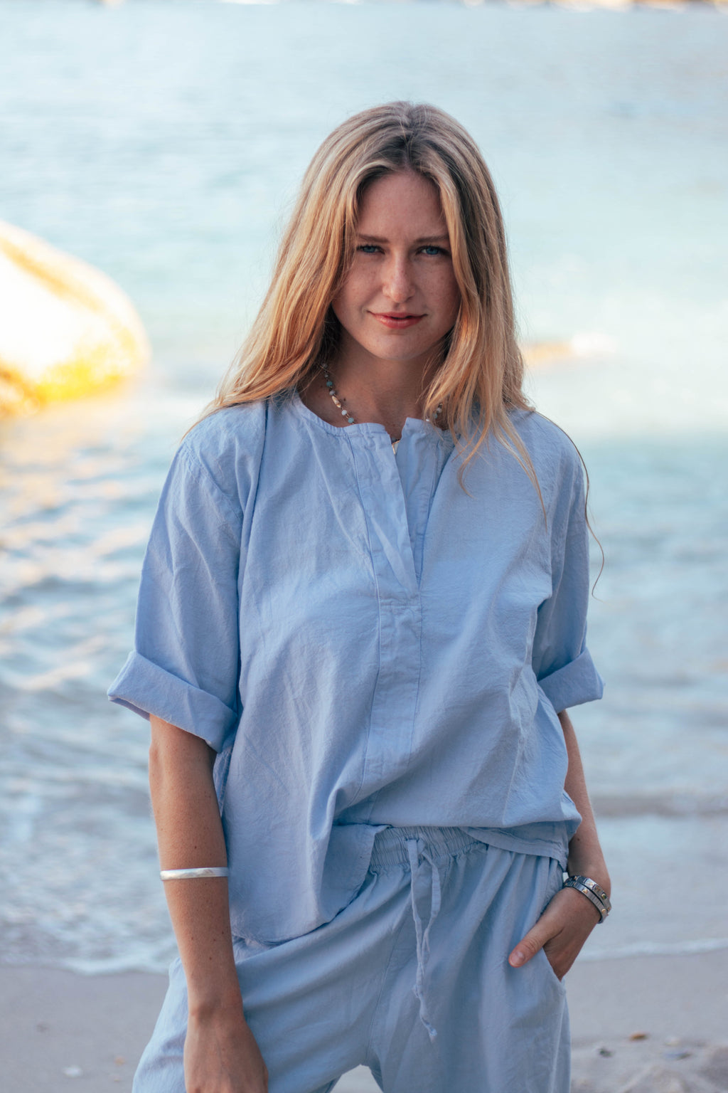 Sada Cotton Boxy Top