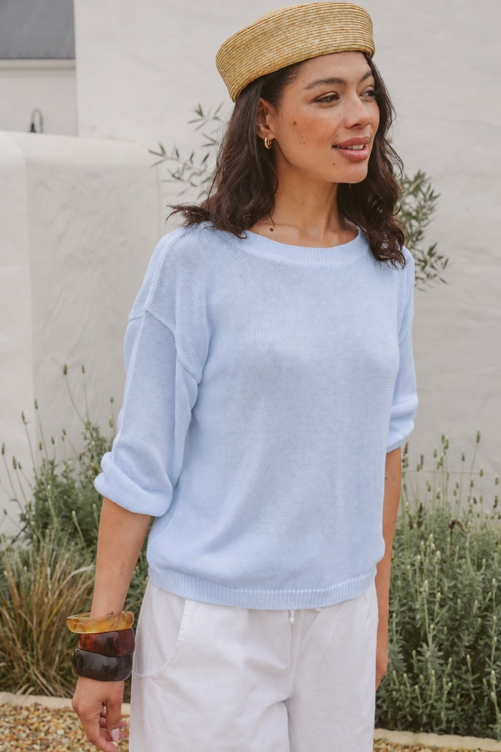 Tessa Cotton Round-Neck Knit