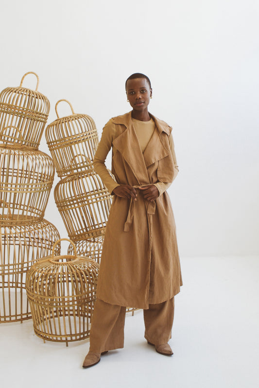 Tami Linen Trench Gilet